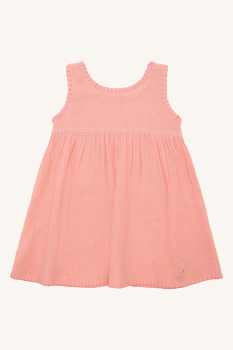 Preview: Hust&Claire - HCKaroline Dobby Kleid hellrot